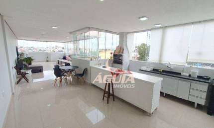 Cobertura com 3 dormitórios à venda, 83 m² por R$ 750.000,00 - Vila Curuçá - Santo André/SP