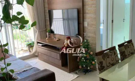Apartamento com 2 dormitórios à venda, 49 m² por R$ 350.000,00 - Vila Homero Thon - Santo André/SP