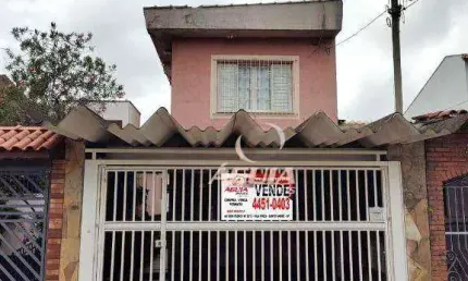 Sobrado com 3 dormitórios à venda, 183 m² por r$ 670.000,00 - vila pires - santo andré/sp