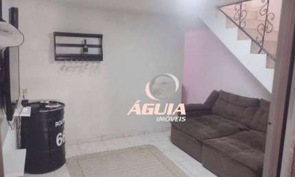 Sobrado com 2 dormitórios à venda, 119 m² por R$ 450.000 - Vila Camilópolis - Santo André/SP