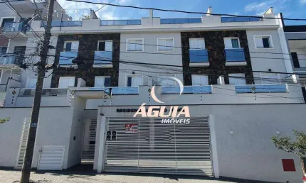 Cobertura Porteira Fechada, à venda, 45 m² + 45 m² por R$ 692.000 - Campestre - Santo André/SP