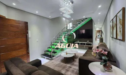 Sobrado com 3 dormitórios à venda, 230 m² por R$ 1.400.000,00 - Vila Curuçá - Santo André/SP