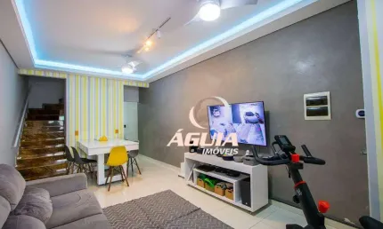 Sobrado à venda, 126 m² por r$ 660.000,00 - vila linda - santo andré/sp
