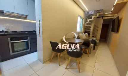 Cobertura sem condomínio, à venda, 42 m² + 42 m² de 410 mil por r$ 380.000 - vila pires - santo andré/sp
