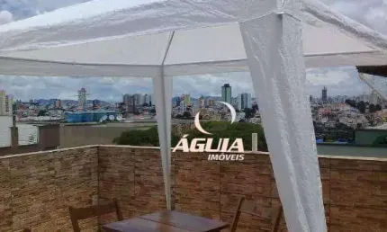 Cobertura com 3 dormitórios à venda, 79 m² por r$ 690.000,00 - vila camilópolis - santo andré/sp