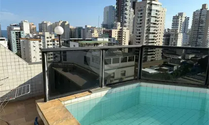 Cobertura com 1 quarto à venda na Avenida Doutor Bernardino de Campos, Pompéia, Santos