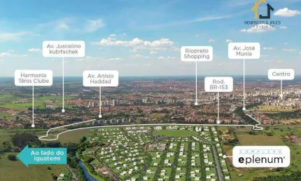 Terreno à venda, 242 m² por R$ 350.000 - Complexo Eplenum - São José do Rio Preto/SP