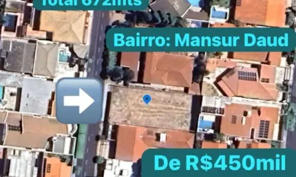 Terreno à venda, 672 m² por R$ 390.000,00 - Parque Residencial Comendador Mancor Daud - São José do Rio Preto/SP