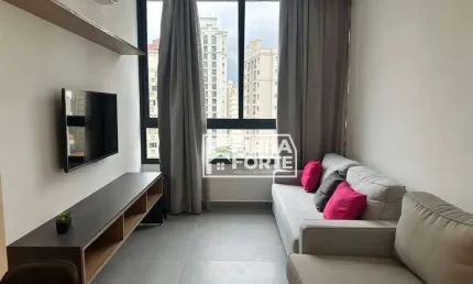 Apartamento com 1 quarto para alugar andar alto - Cambuí - Campinas/SP.