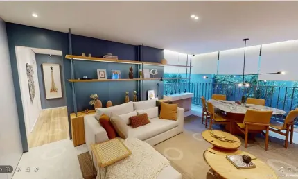 Chácara klabin  apartamento a venda 3 dormitório 90m² 1vaga novo com lazer completo.