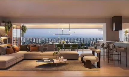 Brooklin apartamento a venda 4 dormitórios 164m² 2 vagas novo com lazer completo