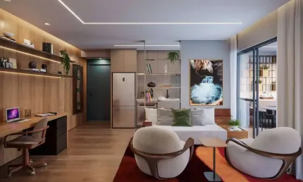 Brooklin apartamento studio a venda 1 dormitório 35m² com lazer completo!