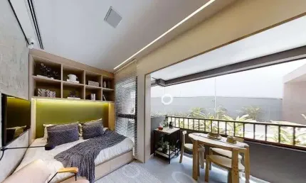 Jardim paulista apartamento studio a venda 1 dormitório 28m² novo pronto para morar