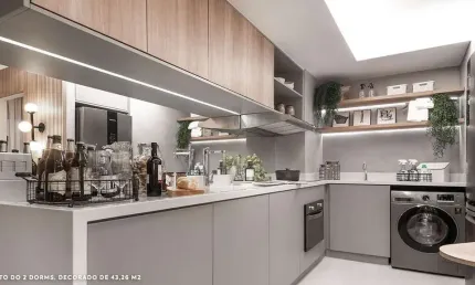 Bela vista apartamento a venda 2 dormitorios 45m² 1 vaga novo com lazer completo