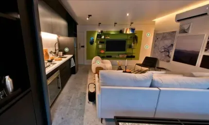 Pinheiros apartamento a venda 1 dormitório com suite 44m² e 1 vaga novo pronto pra morar