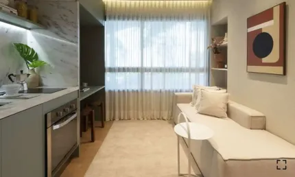 Campo Belo Apartamento A Venda Com 1, Dormitório 24m2 Novo Em Construção Com Lazer Completo