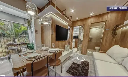 Socorro Apartamento A Venda de 2 Dormitórios 38m² Novo Com Lazer Completo.