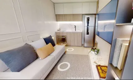 Bela vista apartamento studio a venda 1 dormitório 28m² novo pronto para morar com lazer completo.