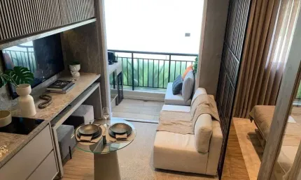 Pinheiros apartamento studio a venda 25m² 1 dormitório novo pronto para morar com lazer completo