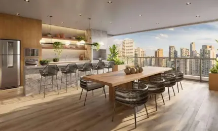 Aclimação Apartamento Studio A Venda de 1 dormitório 26m² Novo Com lazer Completo