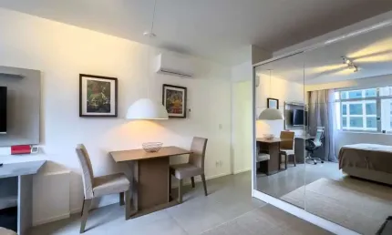 Cerqueira Cesar Apartamento A Venda Mobiliado Com  1 Dormitorios 38 m2 Reformado Com Fino Acabamento Totalmente Mobiliado.