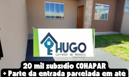Casas Novas de 2 QTS no Jardim Barcelona - Paiçandu Pr.