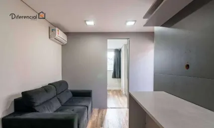 Apartamento com 1 dormitório para alugar, 37 m² por R$ 2.548,06/mês - Alto da Rua XV - Curitiba/PR