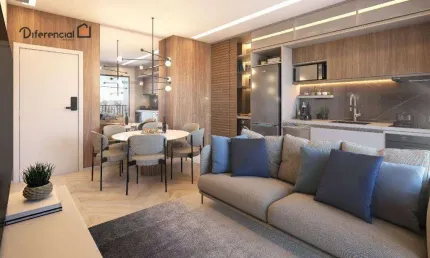 Apartamento Garden à venda, 52 m² por R$ 839.414,24 - Juvevê - Curitiba/PR