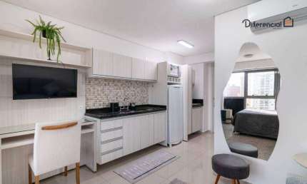 Studio com 1 dormitório para alugar, 26 m² por R$ 3.117,76/mês - Rebouças - Curitiba/PR