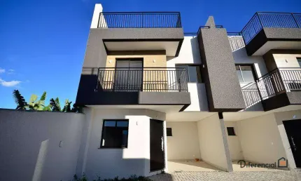 Sobrado com 3 dormitórios à venda por r$ 735.000,00 - santa felicidade - curitiba/pr