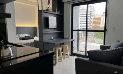 Apartamento para alugar, 23 m² por R$ 3.100,00/mês - Água Verde - Curitiba/PR