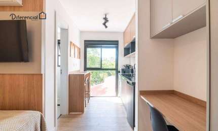 Studio com 1 dormitório à venda, 17 m² por R$ 275.000,00 - Agua Verde - Curitiba/PR