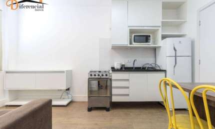 Apartamento com 1 dormitório para alugar, 25 m² por R$ 2.310,40/mês - Rebouças - Curitiba/PR