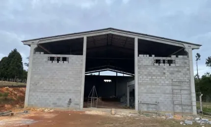 Barracão_galpão para alugar, 450.00 m2 por r$14000.00  - eucaliptos - fazenda rio grande/pr