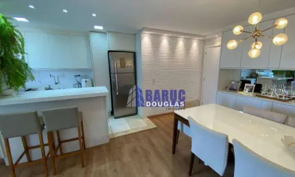Aluga-se lindo apartamento todo clean no garden shangri-la, andar alto e sol da manhã pleno, com sacada com churrasqueira, com armários e ar split.