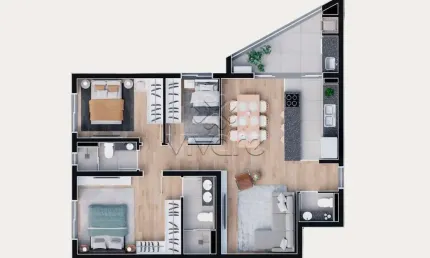 Apartamento com 3 quartos à venda na Rua Nossa Senhora de Nazaré, 419, Boa Vista, Curitiba, 89 m2 por R$ 858.900