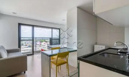 Apartamento com 1 quarto para alugar na Rua Padre Giacomo Cusmano, 177, Campina do Siqueira, Curitiba, 33 m2 por R$ 2.100