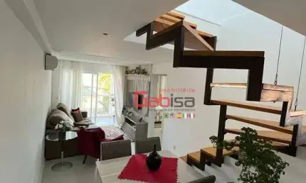 Cobertura com 3 dormitórios à venda, 132 m² por R$ 840.000,00 - Palmeiras - Cabo Frio/RJ