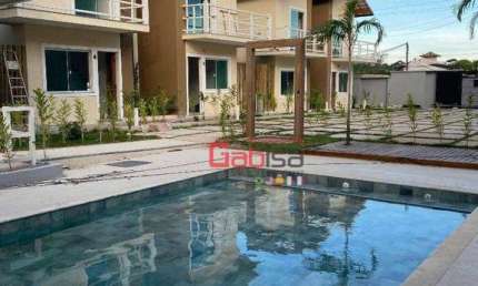 Casa com 3 Quartos Nova em condomínio com piscina e sauna à venda, 90m² por R$ 449.000,00 - Praia Rasa - Armação dos Búzios/RJ