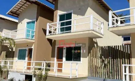 Casa com 3 Quartos Nova em condomínio com piscina e sauna à venda, 90m² por R$ 449.000,00 - Praia Rasa - Armação dos Búzios/RJ
