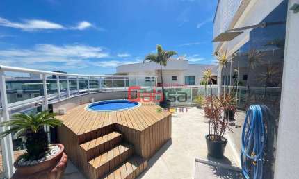 Cobertura duplex mobiliada com 3 dormitórios à venda, 182 m² por R$ 2.100.000 - Braga - Cabo Frio/RJ