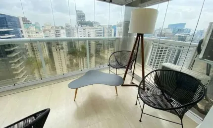 Flat com 1 quarto para alugar na Avenida Presidente Juscelino Kubitschek, 1545, Vila Nova Conceição, São Paulo, 80 m2 por R$ 10.780