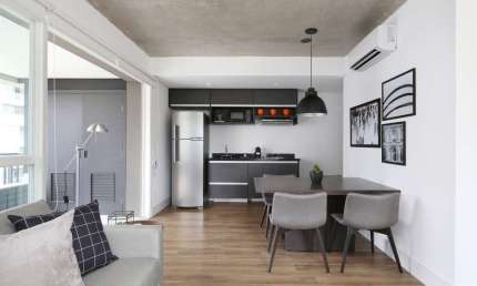 Apartamento com 1 quarto para alugar na Rua Jean Peltier, 311, Cidade Monções, São Paulo, 63 m2 por R$ 4.800