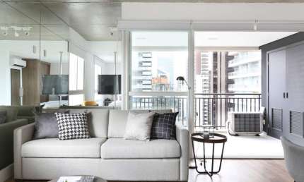 Apartamento com 1 quarto para alugar na Rua Jean Peltier, 311, Cidade Monções, São Paulo, 63 m2 por R$ 4.800