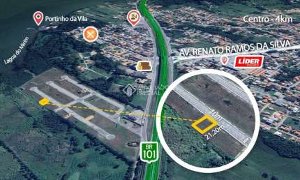 Terreno à venda na Projetada C, 99, Porto da Vila, Imbituba, 212 m2 por R$ 175.000