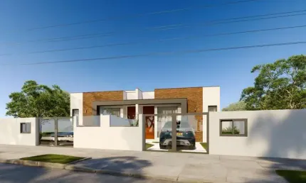 Casa com 2 quartos à venda na Rua Projetada 2 Loteamento Quinta dos Guimarães, 1, Povoado de Nova Brasília, Imbituba, 67 m2 por R$ 423.000