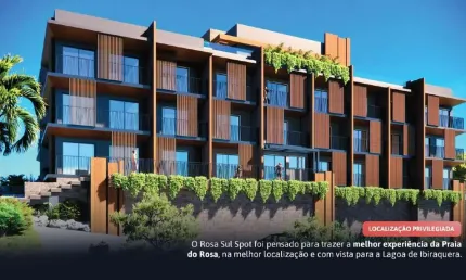 Apartamento com 1 quarto à venda na Vital, 88, Praia do Rosa, Imbituba, 34 m2 por R$ 413.640
