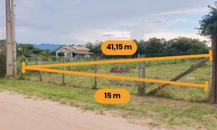 Terreno à venda na Camilia Couto Silveira, 10, Ibiraquera, Imbituba, 617 m2 por R$ 450.000