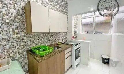 Apartamento com 1 quarto à venda na Avenida Doutor Vicente de Carvalho, 17, Cidade Ocian, Praia Grande, 63 m2 por R$ 250.000