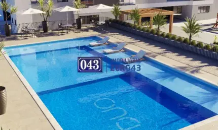 APARTAMENTO NA PLANTA COM 2 QUARTOS SENDO UMA SUÍTE E SACADA COM CHURRASQUEIRA